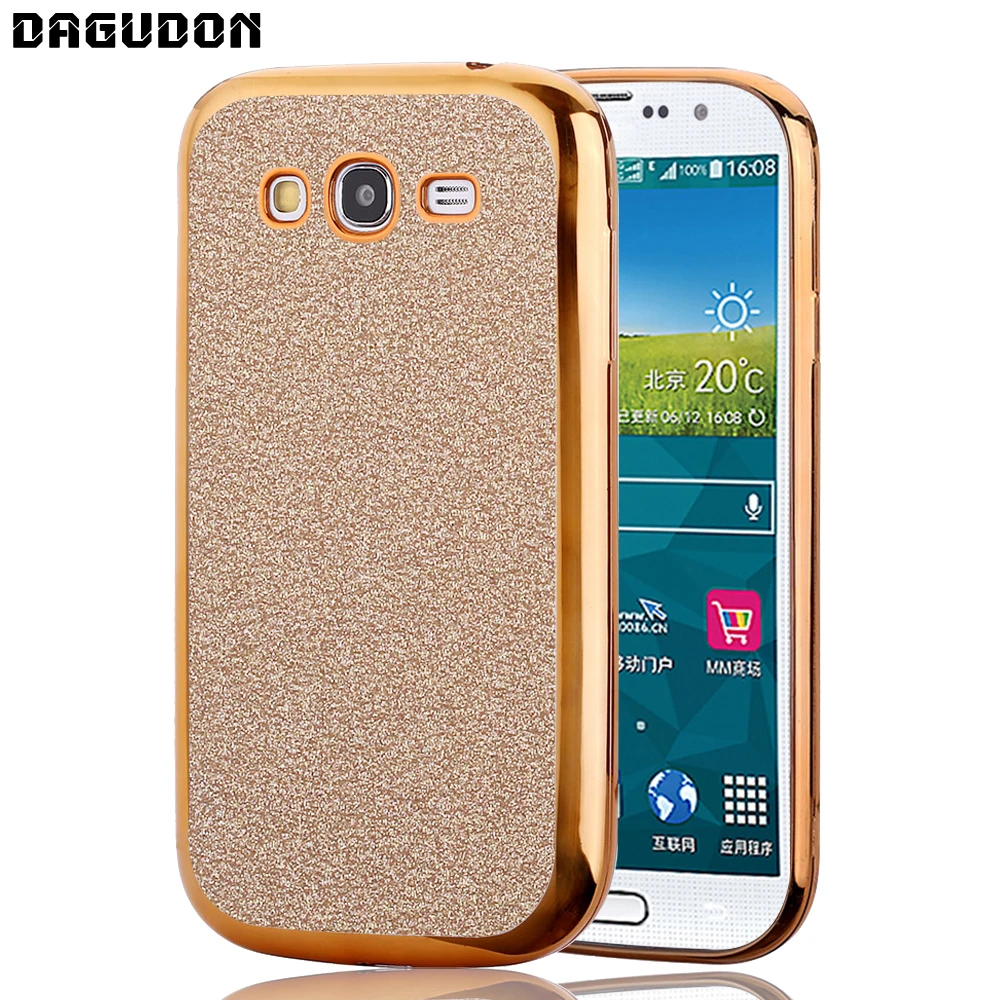 DAGUDON Phone Case For Samsung Galaxy Grand Neo Plus Glitter Bling silicon cover i9060 i9060i |