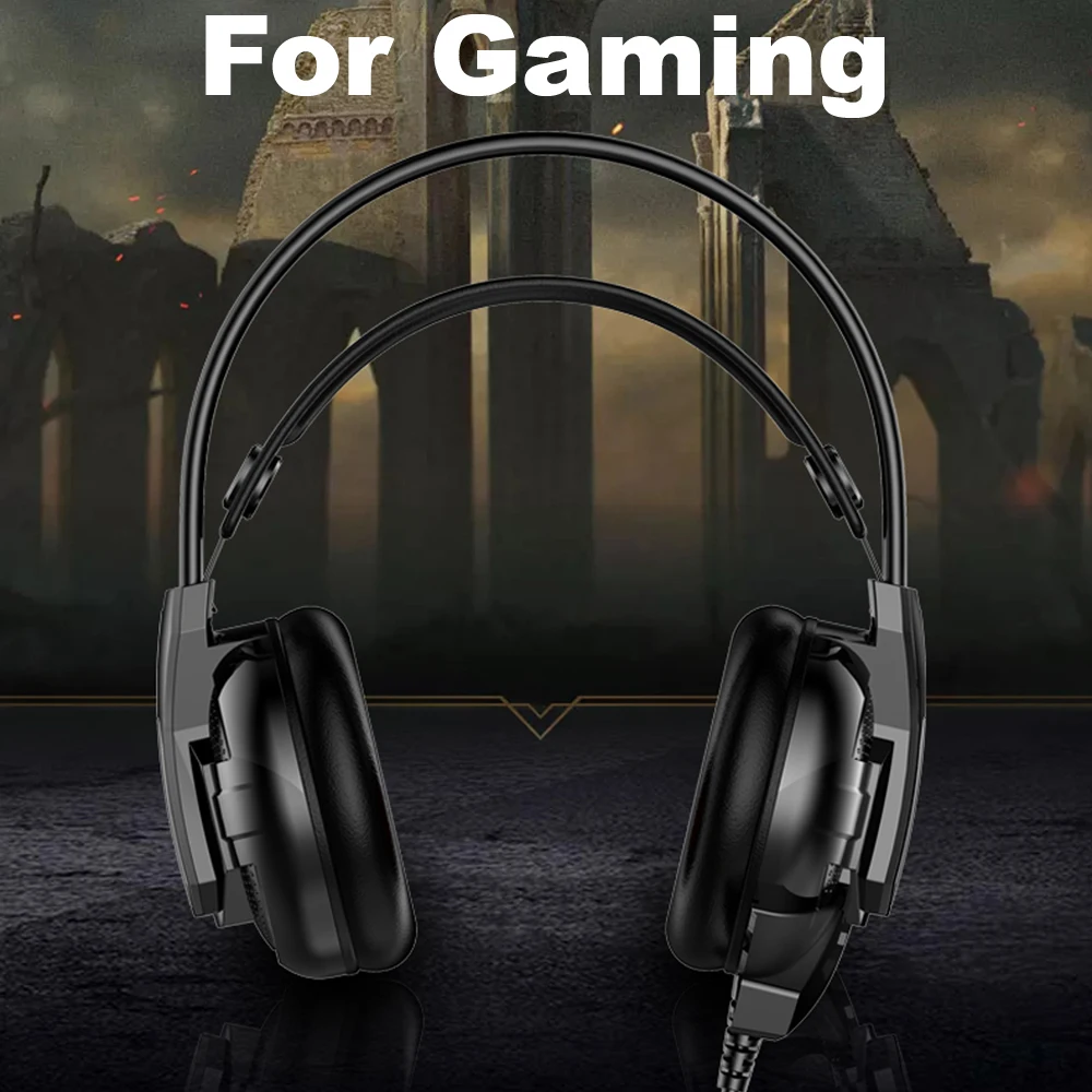 Internet cafe Gaming Headphone Stereo Earphones Headset with Microphone for PC Mobile Phone Game | Электроника