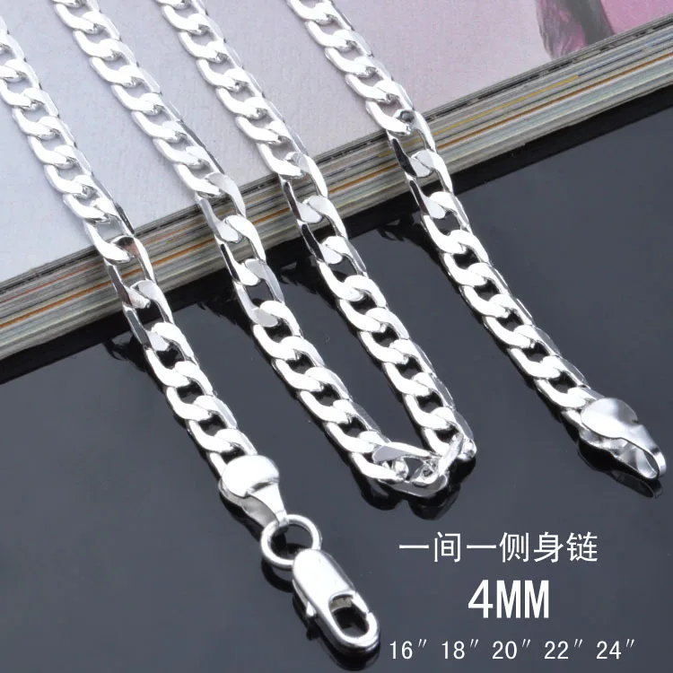 Ожерелье цепочка Figaro 16 24 дюйма * 4 мм|necklace jewelry making|necklace packagingjewelry locket necklace |