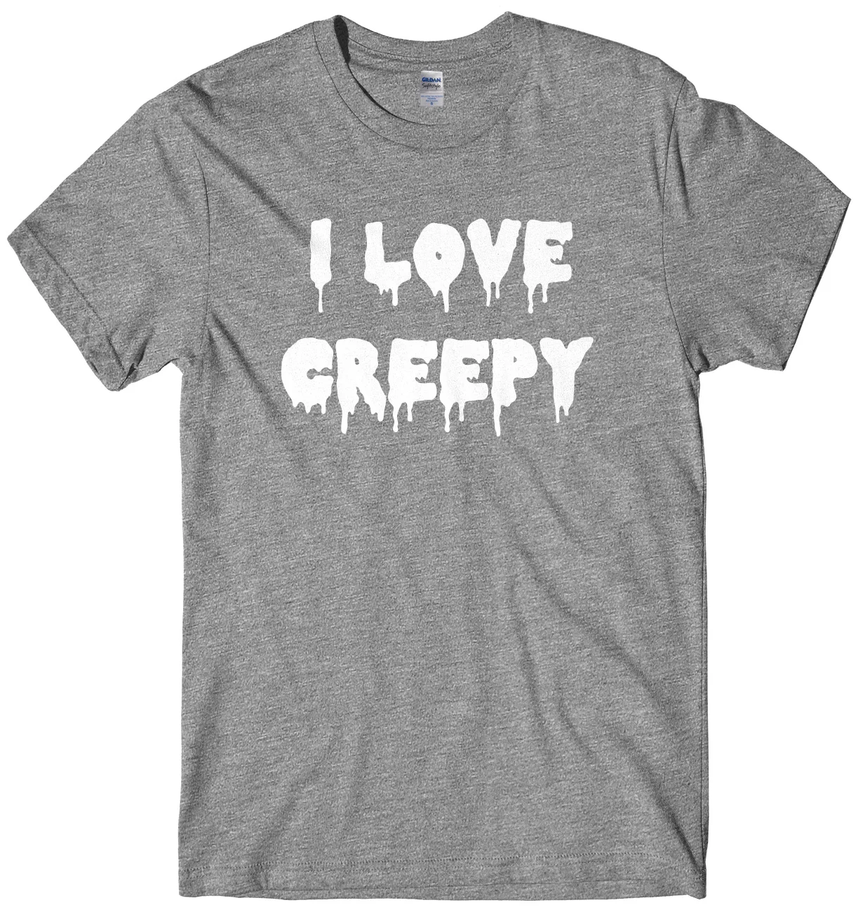 

I Love Creepy Mens Funny Unisex Halloween T-Shirt 2018 Summer New Casual Cotton Top Tee Black