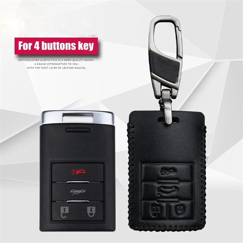 LUNASBORE модный автомобильный кожаный чехол для ключей брелок Cadillac SRX XTS SLS CTS ATS