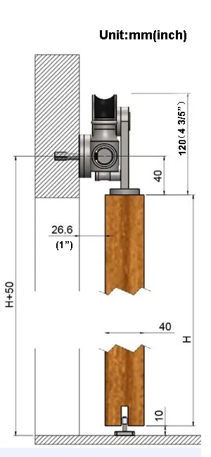 DIYHD 8FT-16FT из нержавеющей стали с креплением сверху полый резной двойной