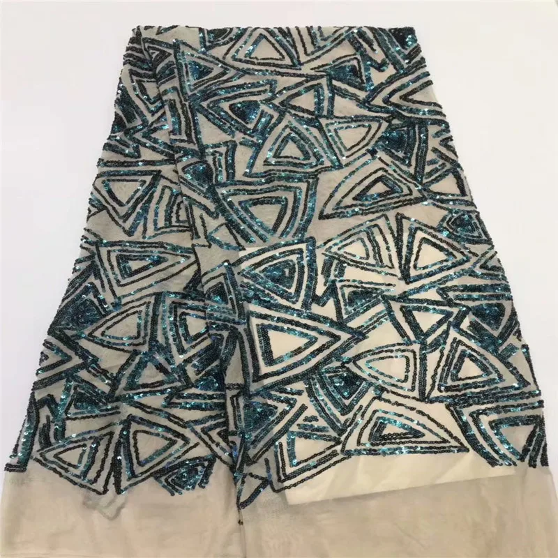 Сетчатые кружева с блестками ткань белого цвета высокое качество африканская