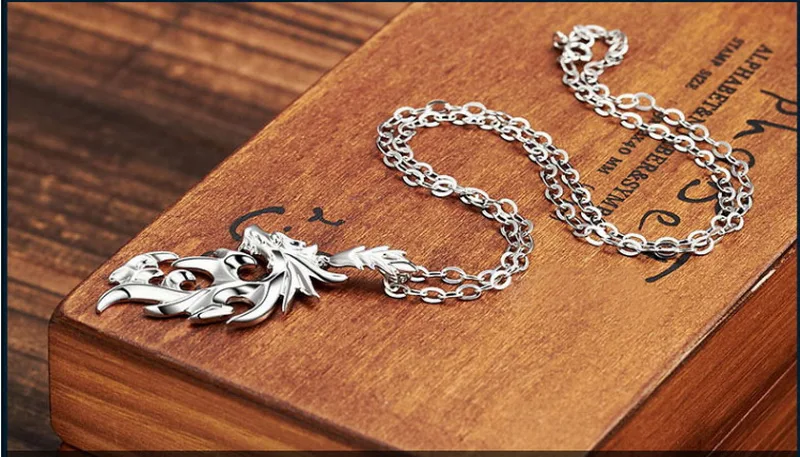 Flame Dragon men 's necklace domineering Korean version of titanium jewelry pendant accessories | Украшения и аксессуары