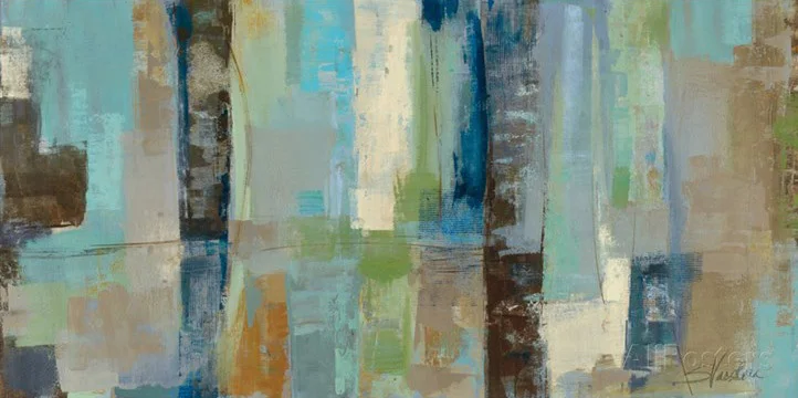 Подарочная Абстрактная живопись на холсте масляная пейзаж небесные огни от Silvia