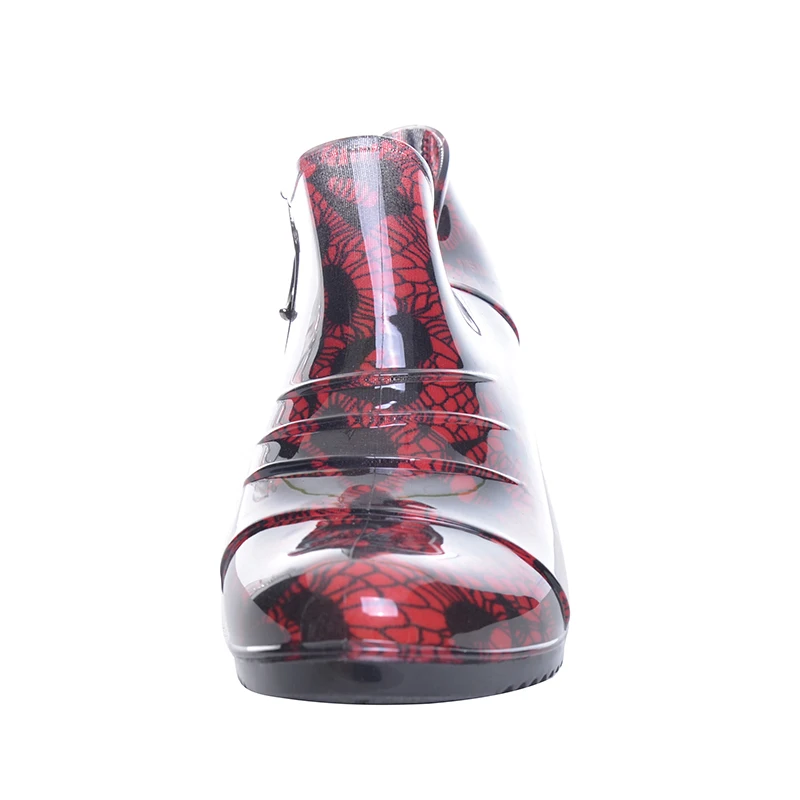 HEE GRAND/Женская обувь для дождливой погоды туфли лодочки с цветочным принтом