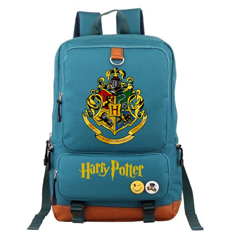 21 Slytherin Gryffindor для мальчиков и девочек, школьная сумка для женщин, рюкзак для подростков, школьные сумки, Холщовый мужской студенческий рюкзак - Цвет: 21