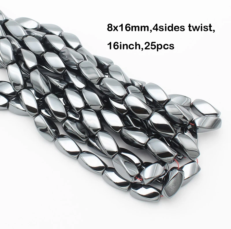 Бусины Из Натурального Гематита 4 16 мм стороны дюймов/98 шт.|beads agate|bead kits for adultsbeaded