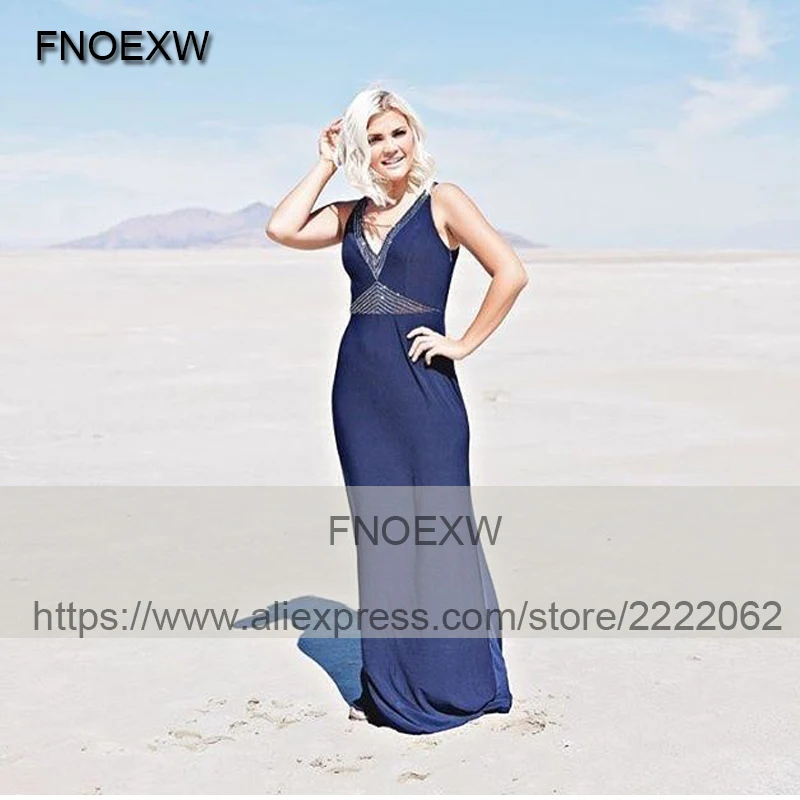 fashion luxury evening dresses 2017 v neck beaded black chiffon women formal pageant gown for prom party vestido festa | Свадьбы и
