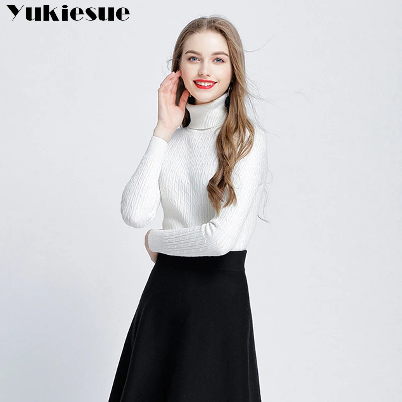 2017 winter Women Sweaters And Pullovers Female Wool Pullover Knitted skiny turtleneck women sweater pull femme hiver jumper | Женская