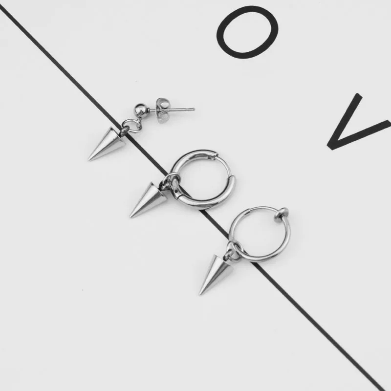 1 шт. конические висячие серьги модные ювелирные изделия для мужчин и женщин