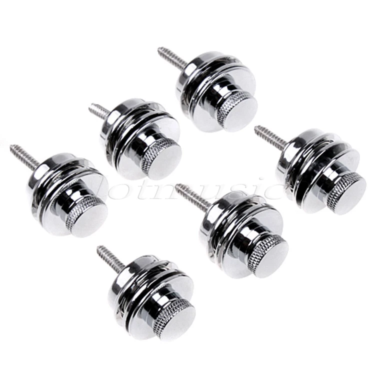 Аксессуары для гитары плоская головка цвет черный/золотой/хром 6 шт.|guitar strap