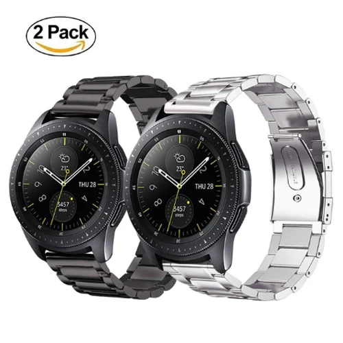 2 Huawei watch gt ремешок для samsung galaxy watch 46 мм active S3 Frontier/классический ремешок для часов металлический браслет ремень+ пленка+ инструмент - Цвет ремешка: 2