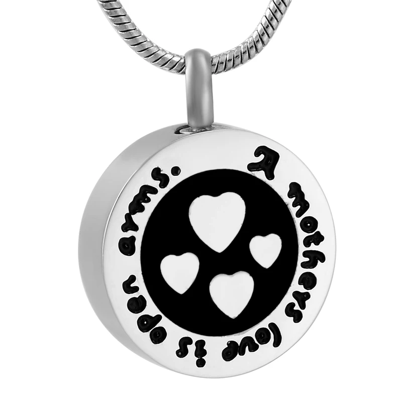 Круглая памятная подвеска IJD9578 из нержавеющей стали с надписью Mom Love|fashion