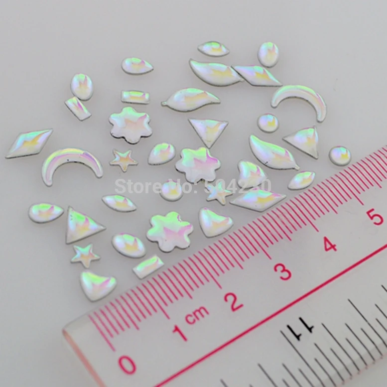 12 форм 3D акриловые инструменты для украшения ногтей Стразы драгоценные камни