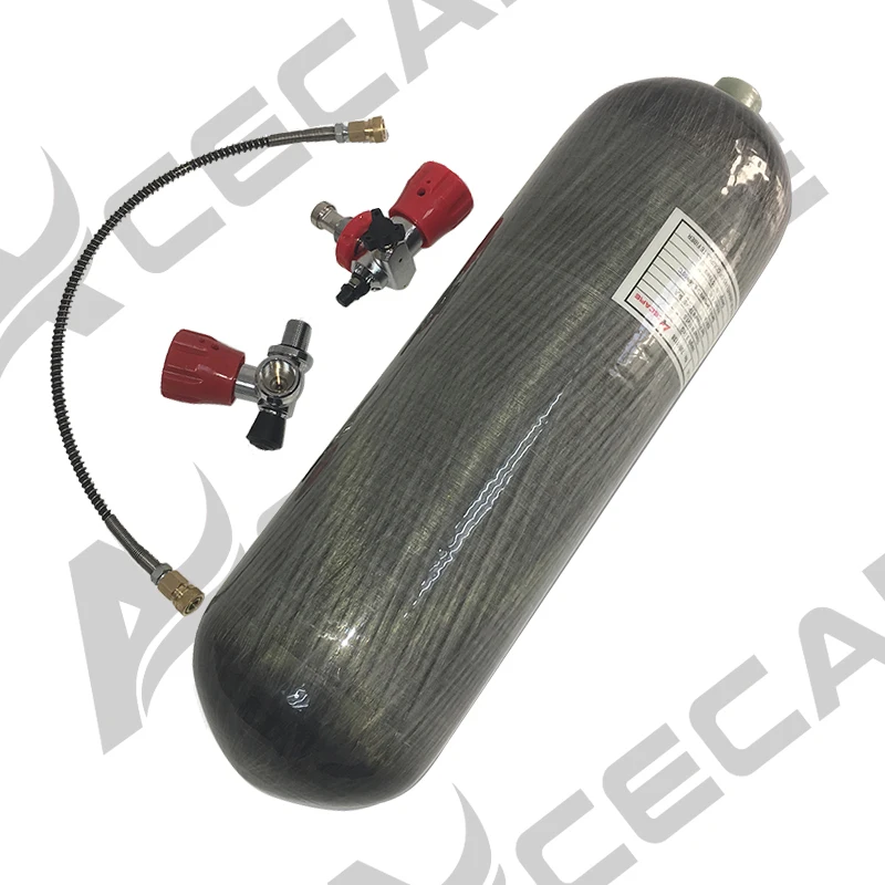 AC168101 воздушный/Пейнтбольный бак 4500psi 6.8L CE газовый баллон из углеродного волокна Мини-резервуар для подводного плавания дыхательный аппарат сжатый воздушный винтовка