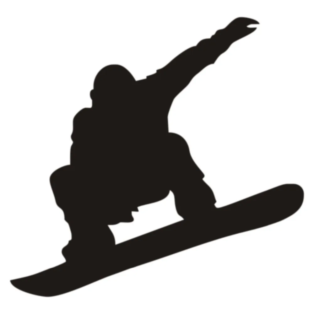 

Skiing Player Vinyl Wall Stickers Removable Waterproof DIY Silhouette Wall Decals Home Decor GYM Livingroom Kids room SA016B
