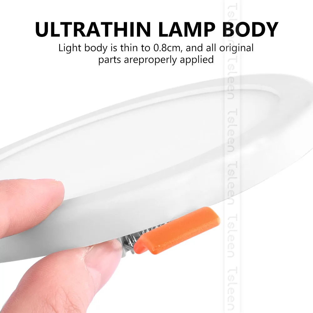 

8W 15W 20W Ultra Thin Recessed Led Panel Down light Round Square LED Ceiling Light AC 85-265V LED Panel Light Bigger Faceplate