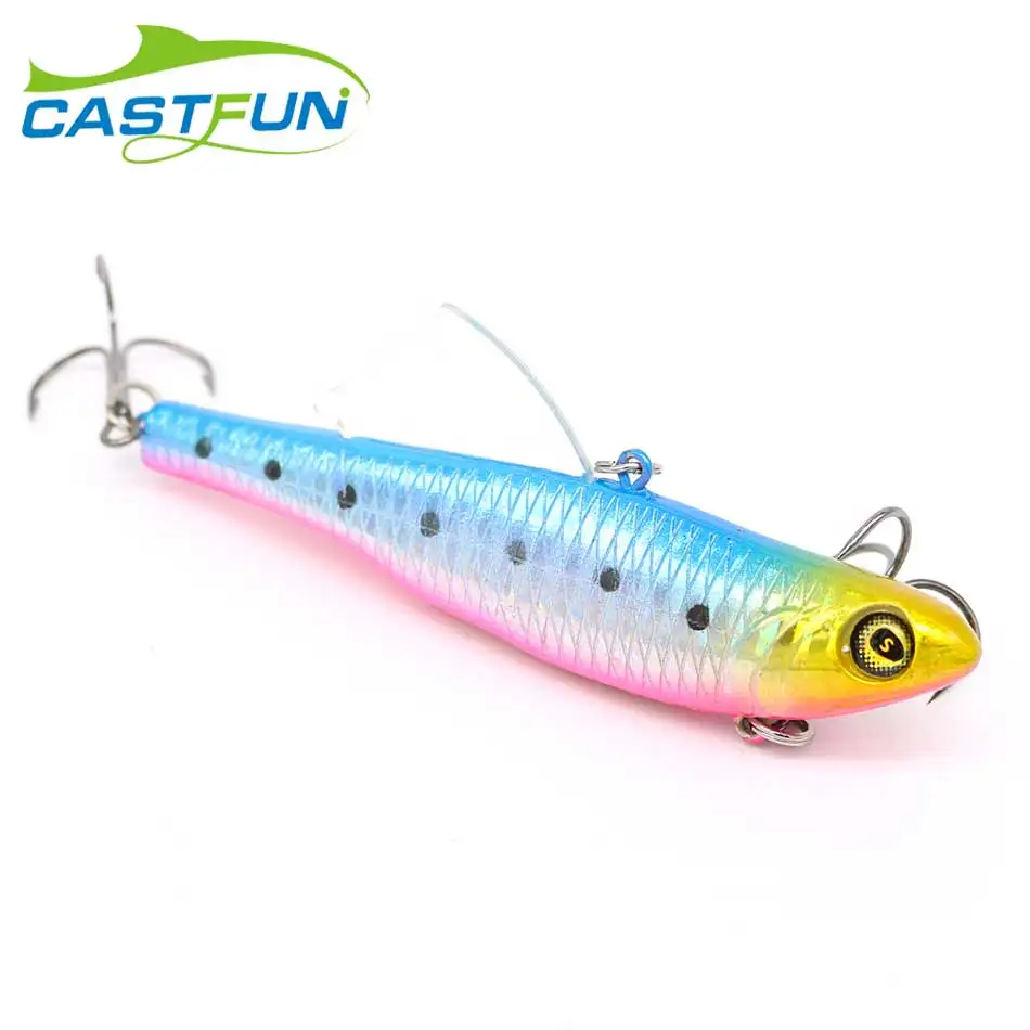 

Free Shipping VIVRA VIBE Wigs For Ice Fishing Baits 28g 8.5cm Japan VIB Lures Winter Hard Lures