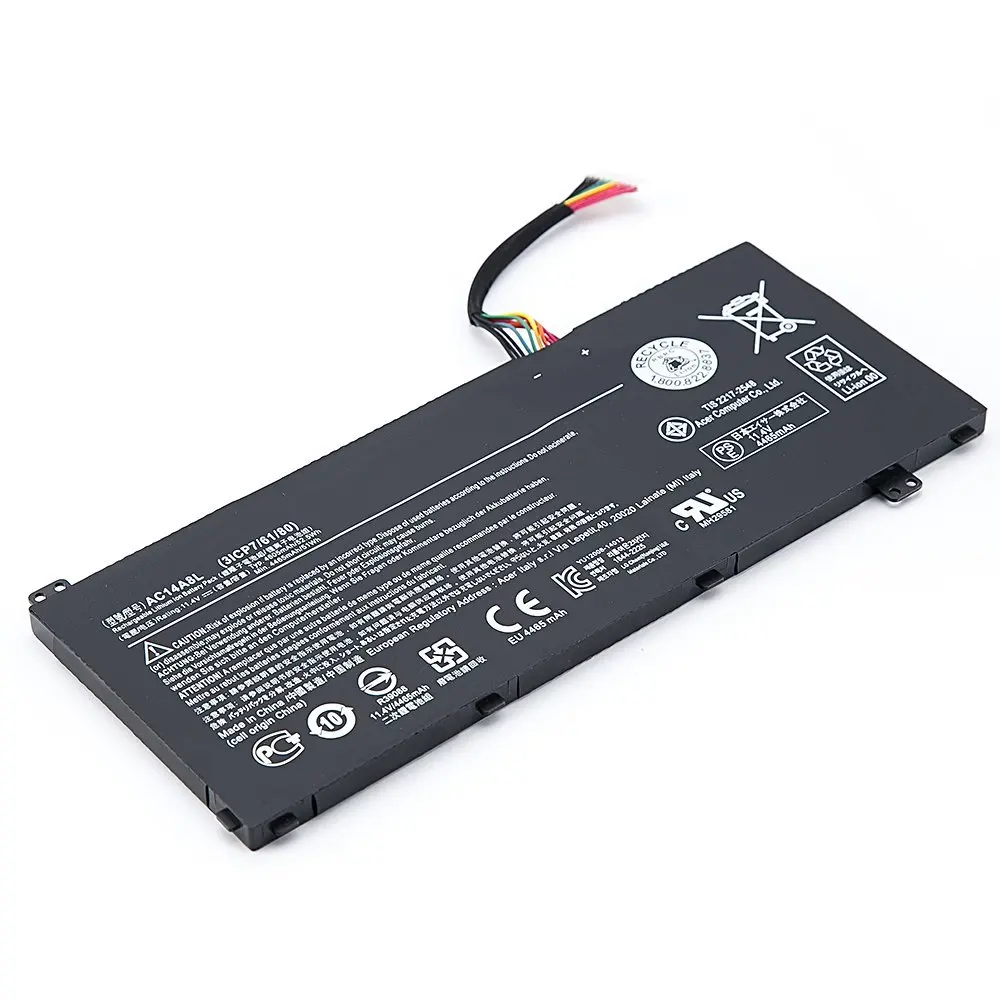 11 4 V 4605 мА/ч подлинный новый AC14A8L Батарея для Acer Aspire VN7 571 571G 591 591G 791G KT.0030G.001