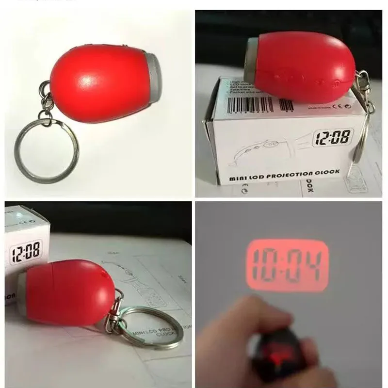 Портативные цифровые часы с проекцией времени светодиодные мини ночной