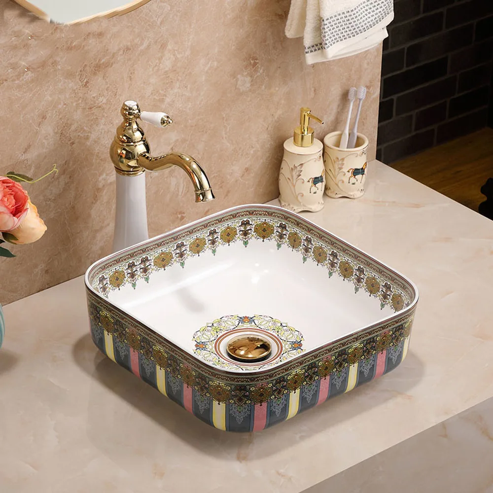 Американский умывальник над прилавком ретро старинный домашний современный