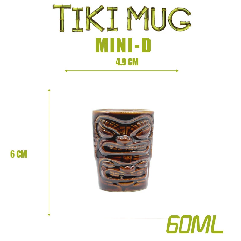 Гавайские кружки Tiki, Коктейльные кружки, пивные кружки, кружки для вина, керамические кружки Tiki, отлично подходят для коктейльных напитков, вечерние кружки