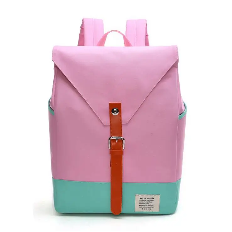 MIWIND известный бренд рюкзак женский однотонный Винтаж девушки школьные рюкзаки