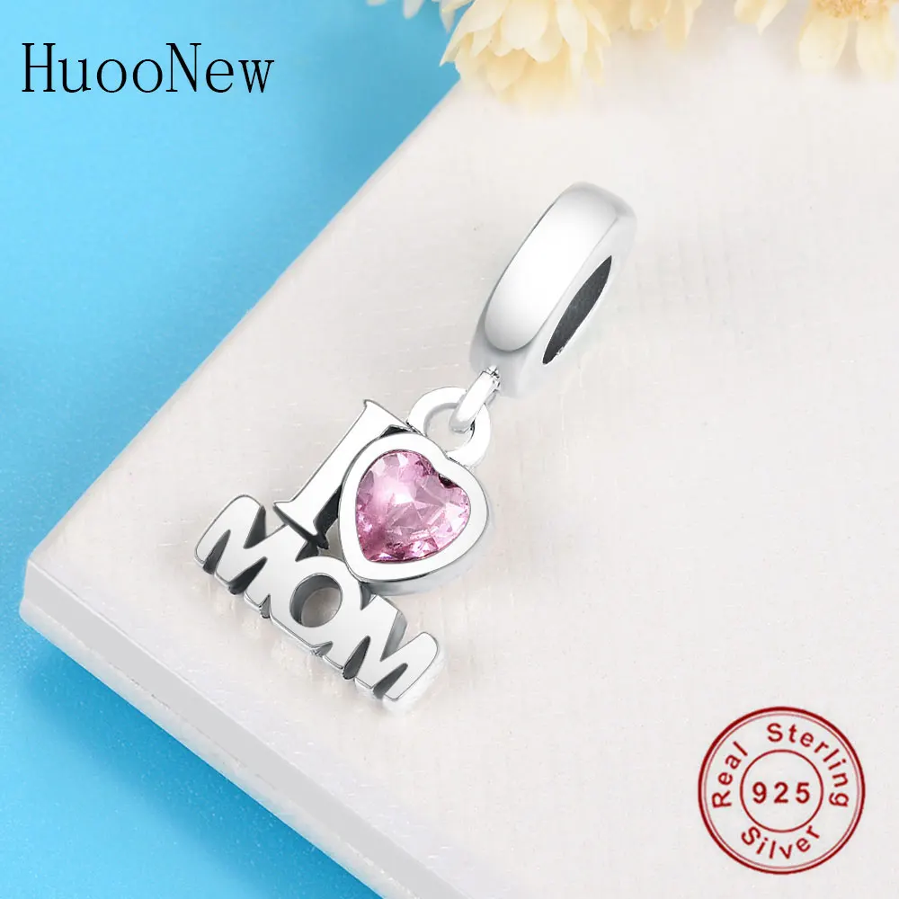 Fit Pandora Амулеты Браслет с подвесками Розовый Синий Зеленый Единорог Пони бусины 925 стерлингового серебра ювелирные изделия подарок Pulsera DIY
