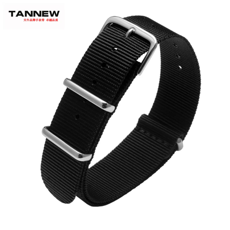 18 | 20 22 24 мм тонкий нейлоновый холщовый ремешок для часов с пряжкой язычком восемь