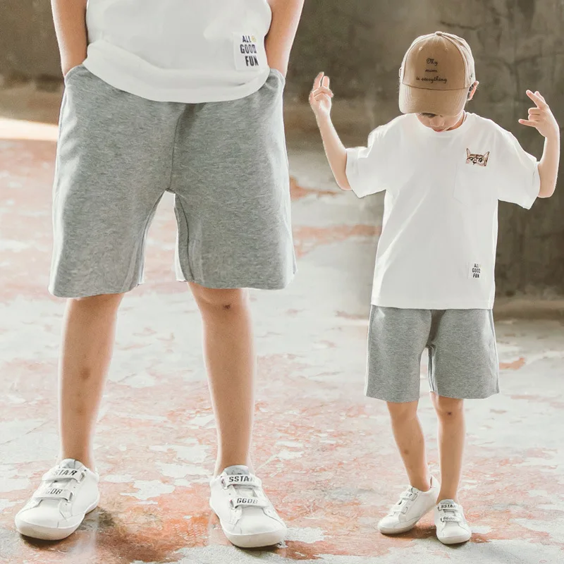 as picture Childrens' Sport Short Boys Active Performance Shorts Little Boys' Pull-on French Terry Shorts - Цвет: as picture