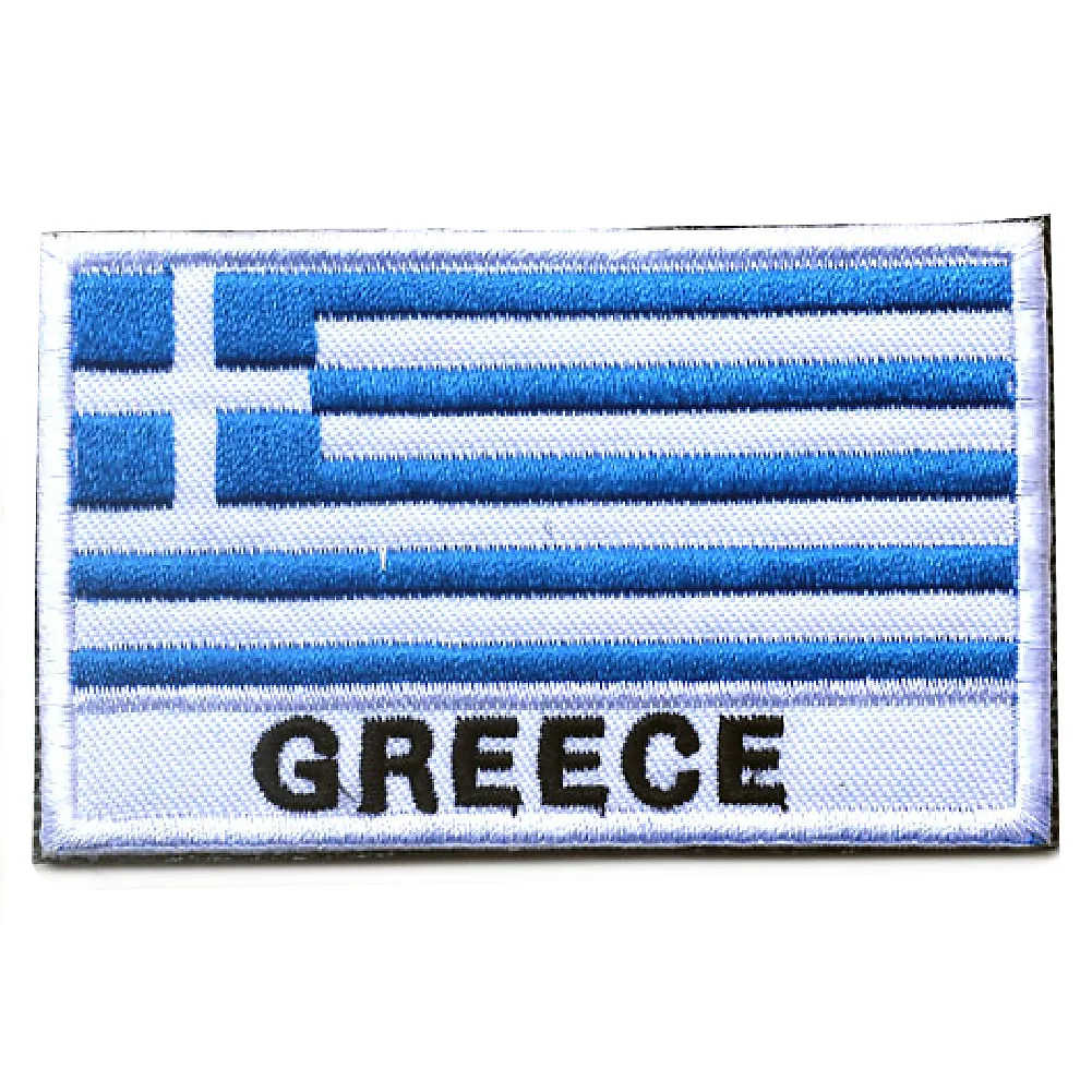 Прохладный греческий Национальный флаг тактические боевые значки греческие