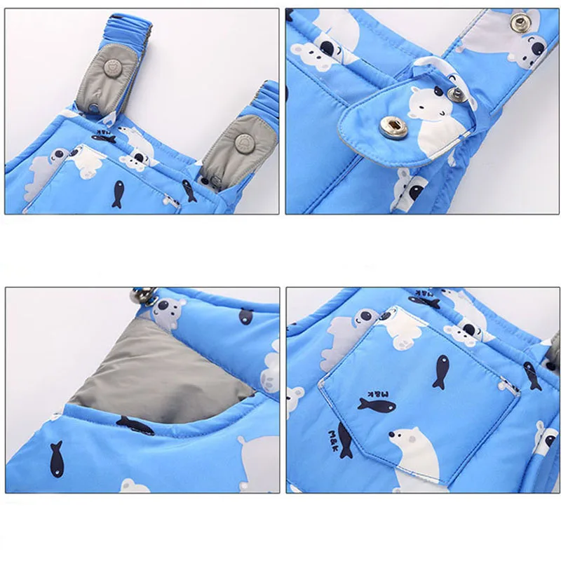 

Children Down Jacket Kids Snowsuit Winter Overalls For Boys Baby Warm Jackets Toddler Outerwear Girls Suits Coat + Pant Set 2-4Y