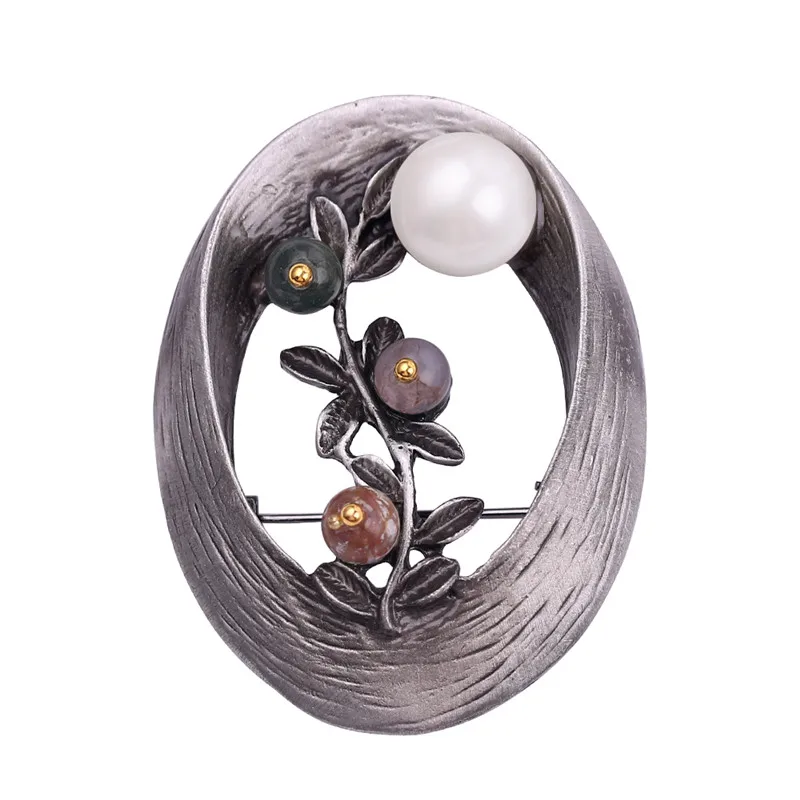 2019 год винтажные стильные овальные бриллианты броши веточка и булавки