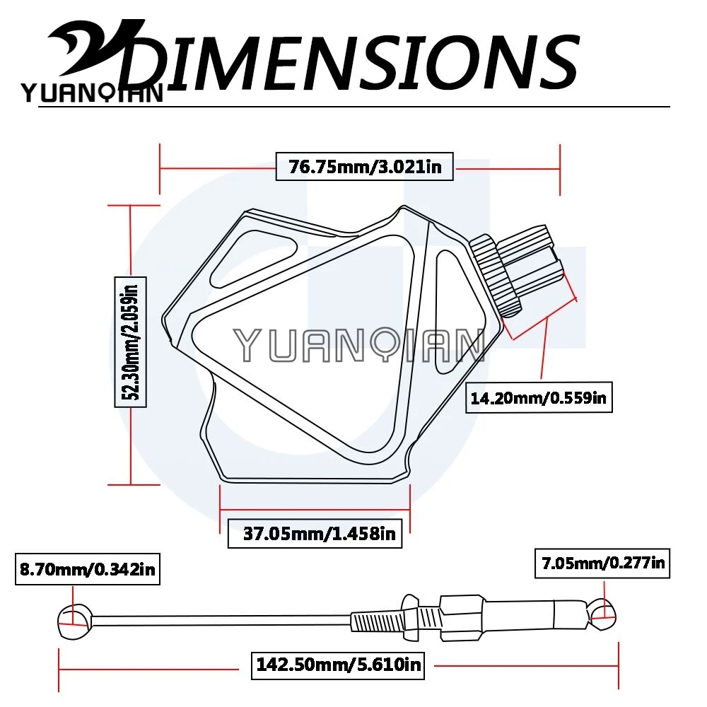Для Yamaha TW125 TW 125 TW200 200 TW225 225 CNC алюминиевый мотоцикл трюк рычаг сцепления легко