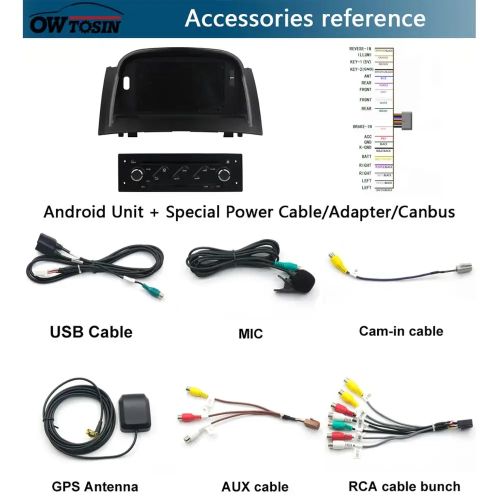 Автомагнитола 7 &quotIPS1024 * 600 8 ядер 4 Гб ОЗУ + 64 ПЗУ Android 9 0 для Renault Megane II 2004 2009 CarPlay Parrot BT