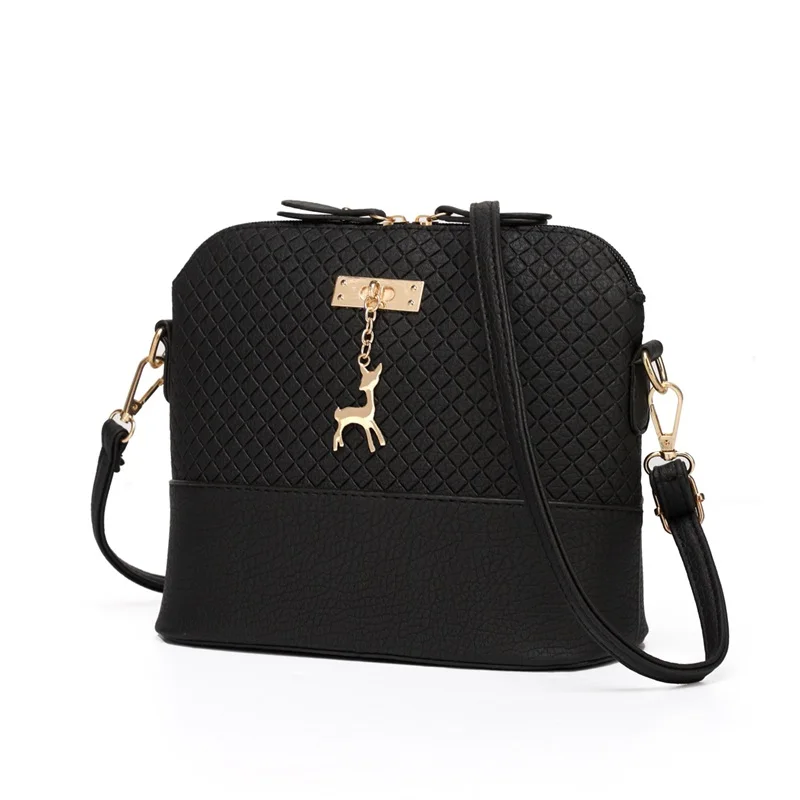 Стеганая Сумка-ракушка с подвеской в виде милого оленя новые сумки на плечо