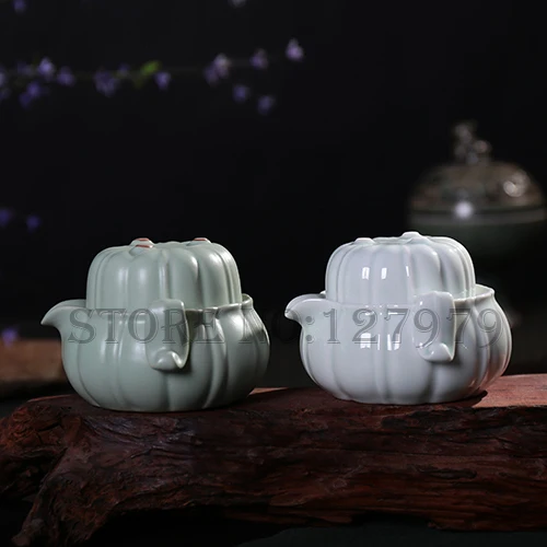 Ручной чайник чашка Quik 1 офисный дорожный чайный набор чайная керамический пуэр