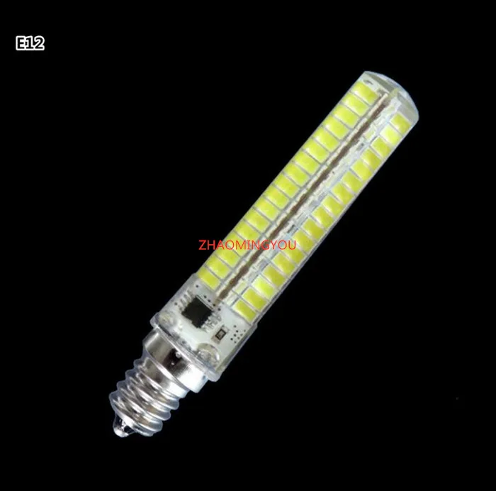 Сверхъяркая силиконовая приглушаемая Светодиодная лампа SMD 5730 12 Вт GY6.35 E11 E12 E14 E17