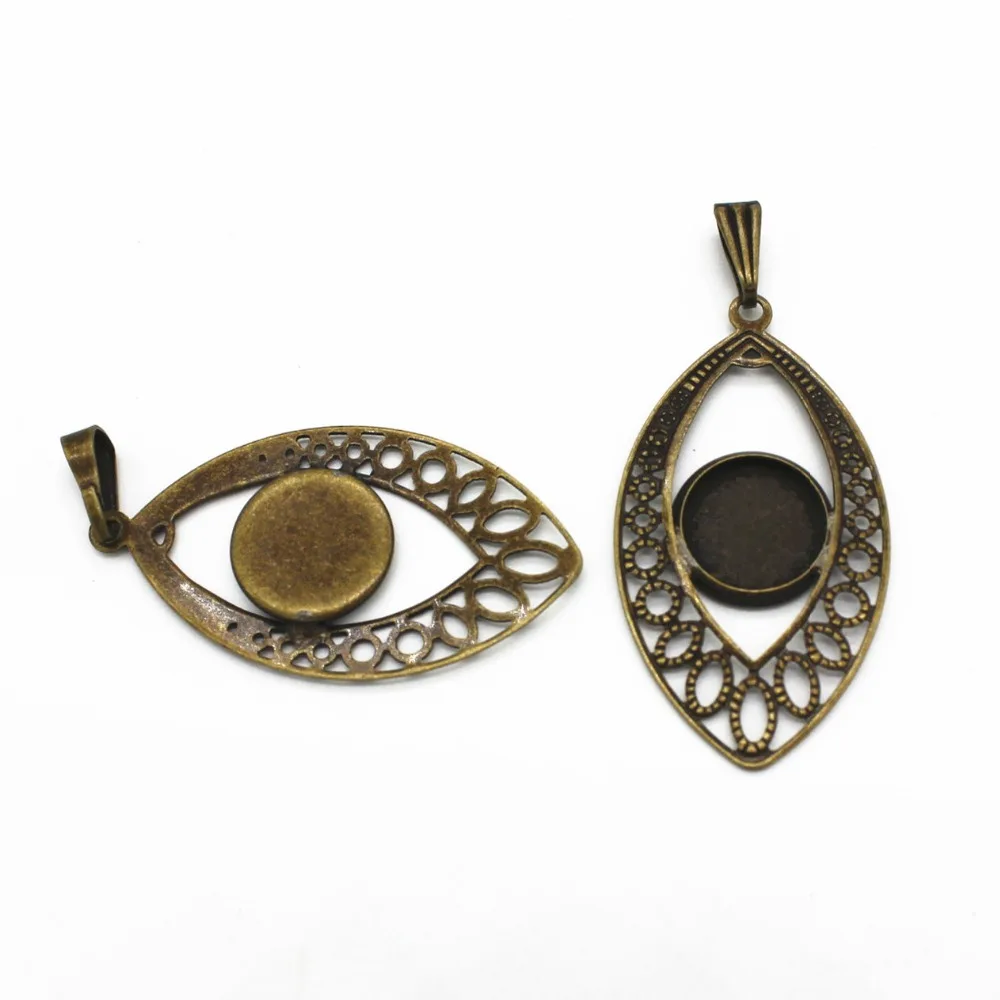 Круглая основа для кабошона медные ажурные филигранные обертки размером 35 мм * 20