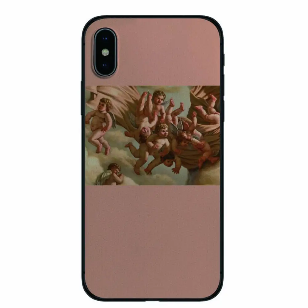 OUTMIX Renaissance angels TPU Soft Back Cover Coque For iPhone XSmax 6 6S PLUS 5 SE 7 8 XR X XS phone case | Мобильные телефоны и