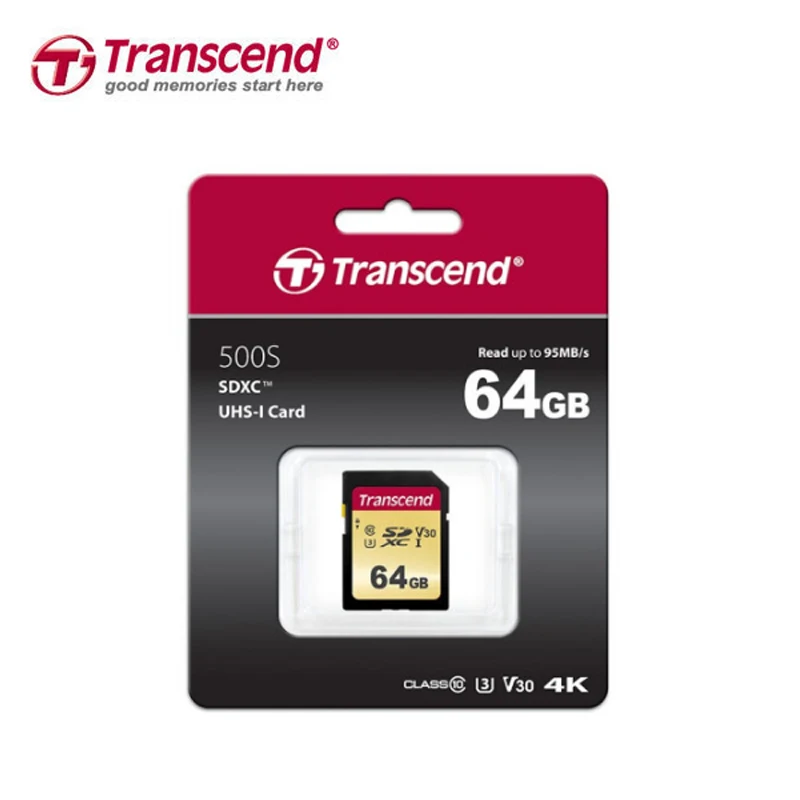 MLC чипы Transcend карты памяти SDHC SD 16 Гб UHS-I чтение 95 МБ/с./с класс 10 Transflash SDXC 32 64 128 ГБ 4k