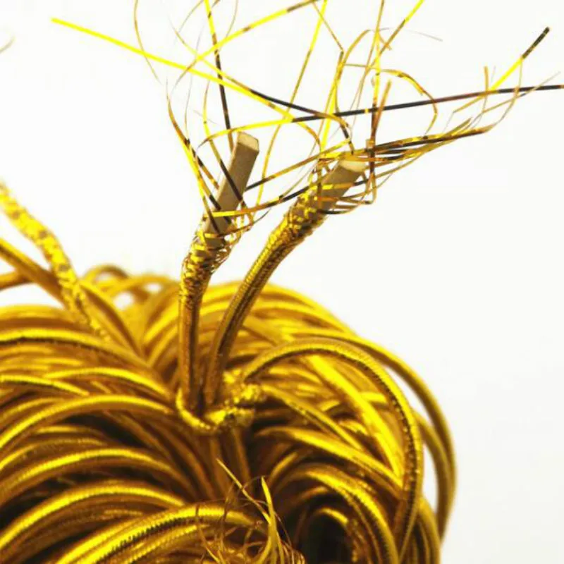 100 м золотистые Серебристые эластичные веревки Аксессуары для упаковки DIY