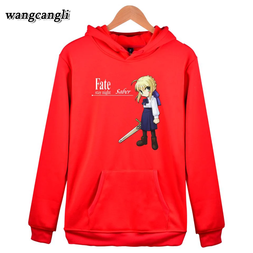 Игры Fate Stay Night худи с рисункос сабли Толстовка для мужчин/Женская мода Harajuku