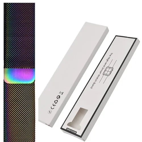 Colorful Старая клиентская коробка+ Миланская петля ремешок для Apple Watch band - Цвет ремешка: Colorful