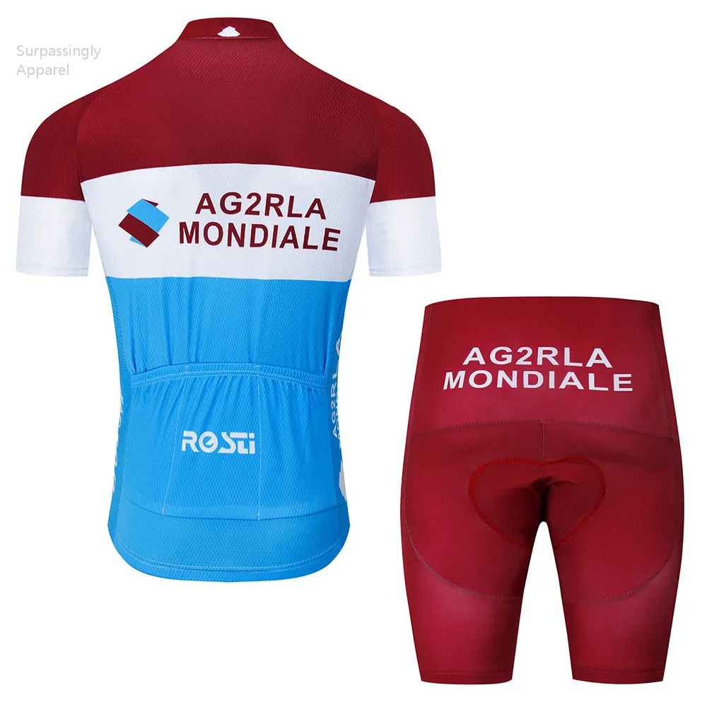 2019 Синяя команда AG2R Велоспорт Джерси велосипедный комплект MTB Ropa Ciclismo мужская