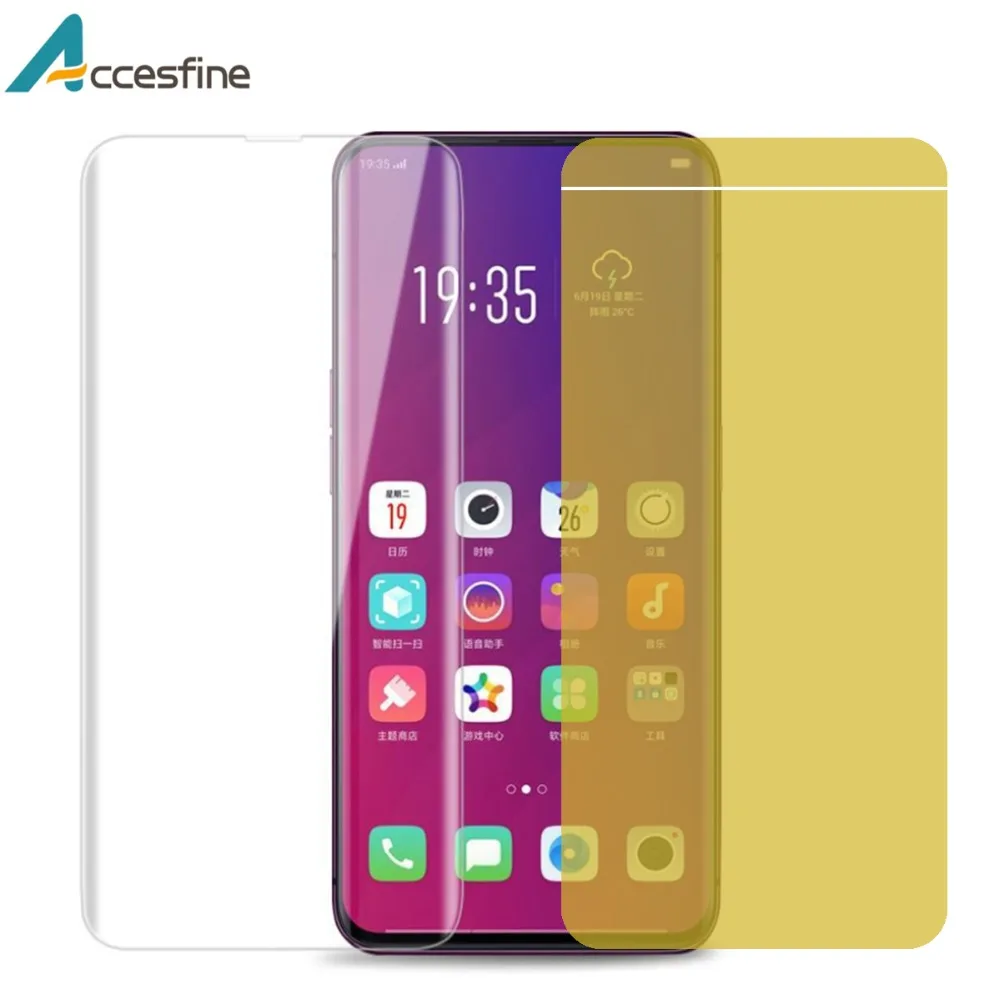 Мягкая Гидрогелевая пленка с полным покрытием для OPPO F9 F7 A3 A3s A7 A77 A5 R17 R15 Pro Защитная