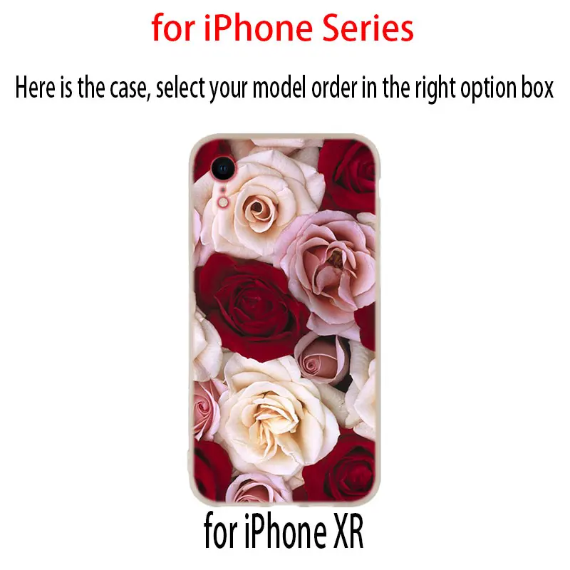 Красивая Роза дизайн мягкий чехол для iPhone 12 11 Pro X XS Max XR 8 7 6 Plus 5s SE 2020 S 1 мини