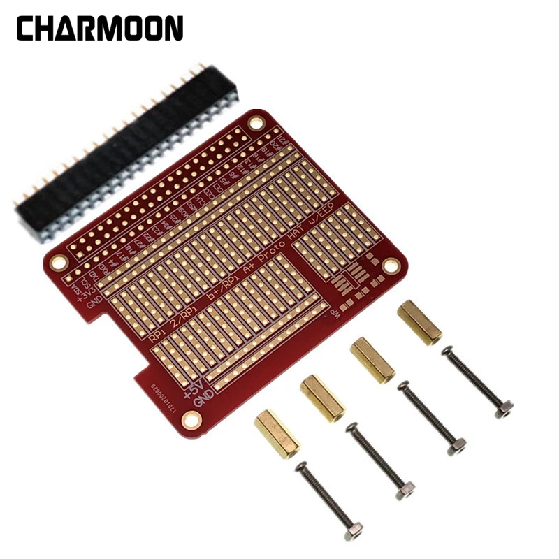 

DIY Prototype HAT Shield Extension Board GPIO Board With Screws For Raspberry Pi 3/2 Model B+ Plus