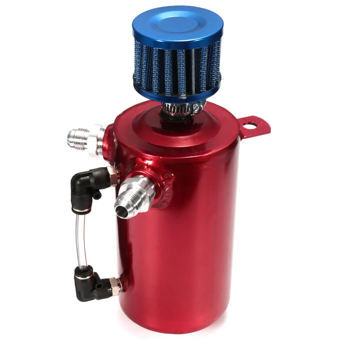 0.5L Черный Синий Серебряный Красный маслоуловитель БАК резервуар Сапун синий фильтр сплав гоночный автомобиль двигатель AN6